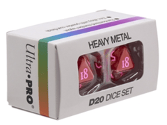 Ultra Pro Dice: D20 Vivid Heavy Metal Red 15939